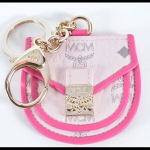 MCM Pink and Gold Key Holder